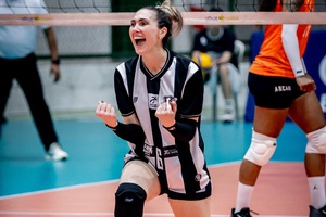 Vôlei: Estreando pelo Ceará, Pully destaca apoio da Nação Alvinegra em vitória contra o Ascade