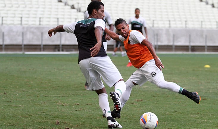 Tarde desta quinta-feira foi de treino coletivo no Castelão